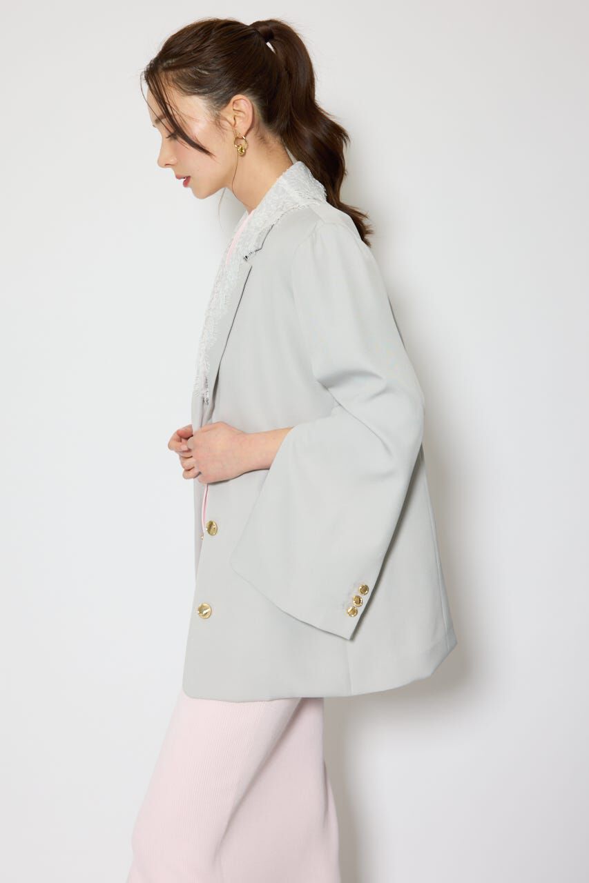 rienda「レースディティール2WAYテーラードジャケット」|その他|