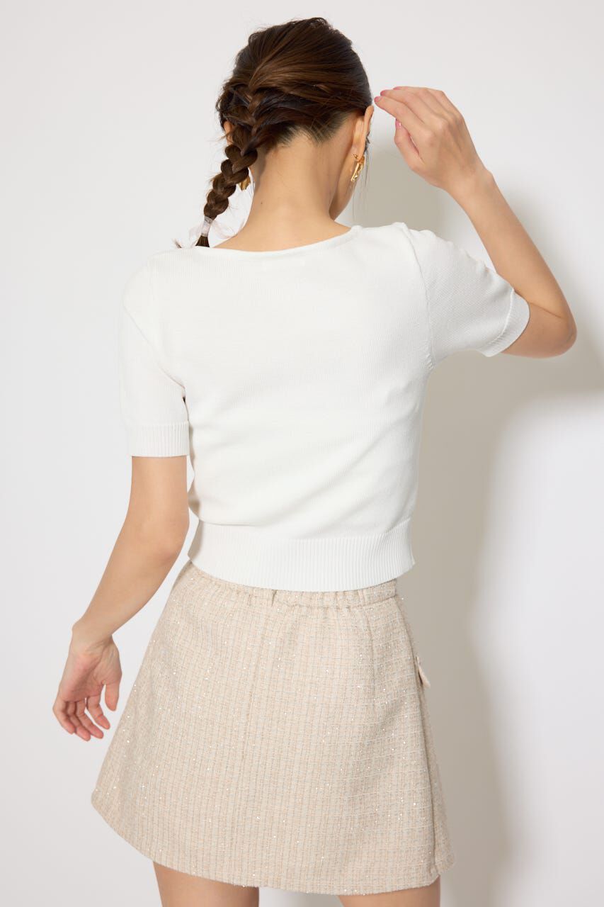 rienda「ジャガードRニットトップス」|ニット・セーター|