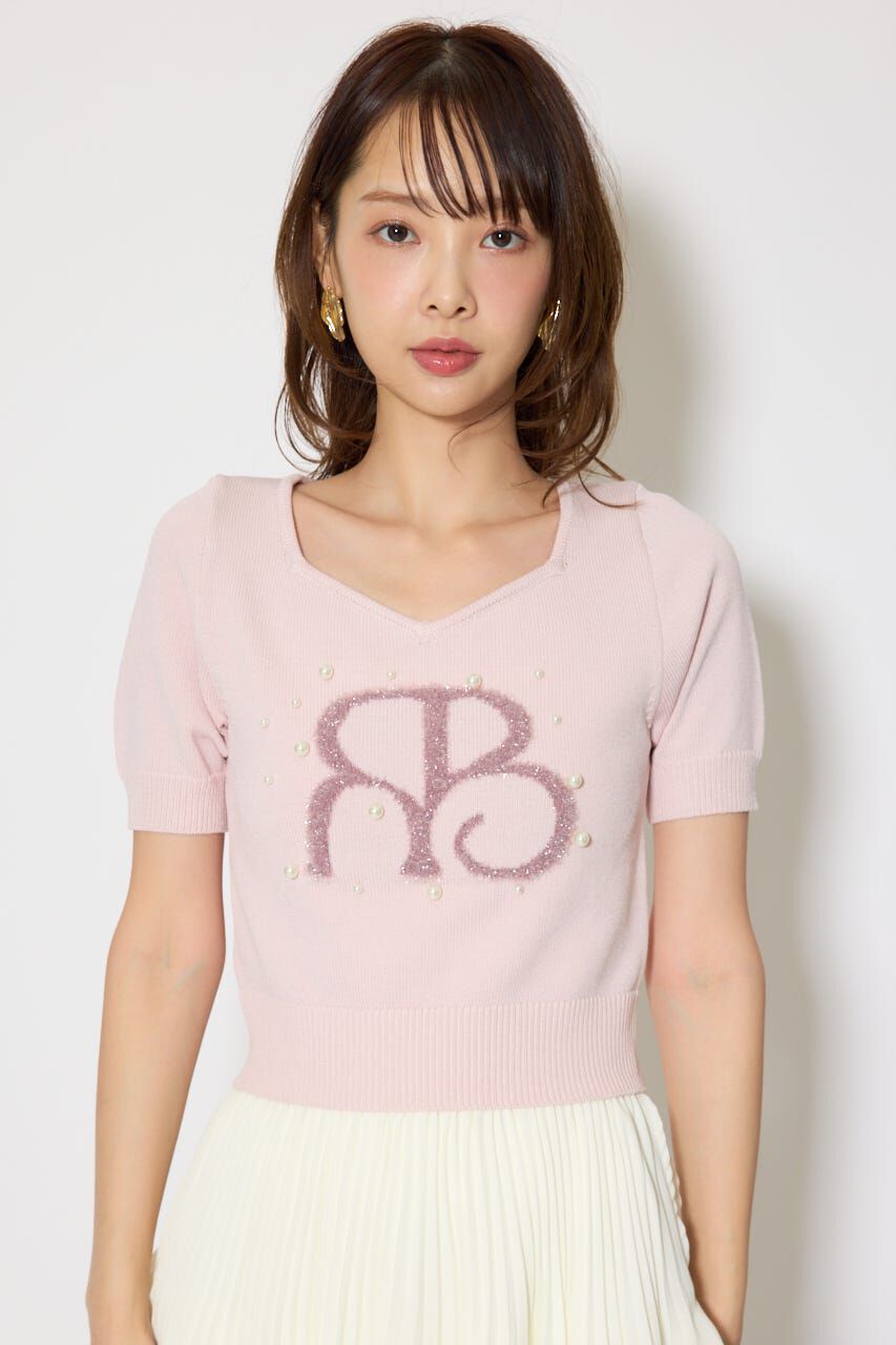 rienda「ジャガードRニットトップス」|ニット・セーター|