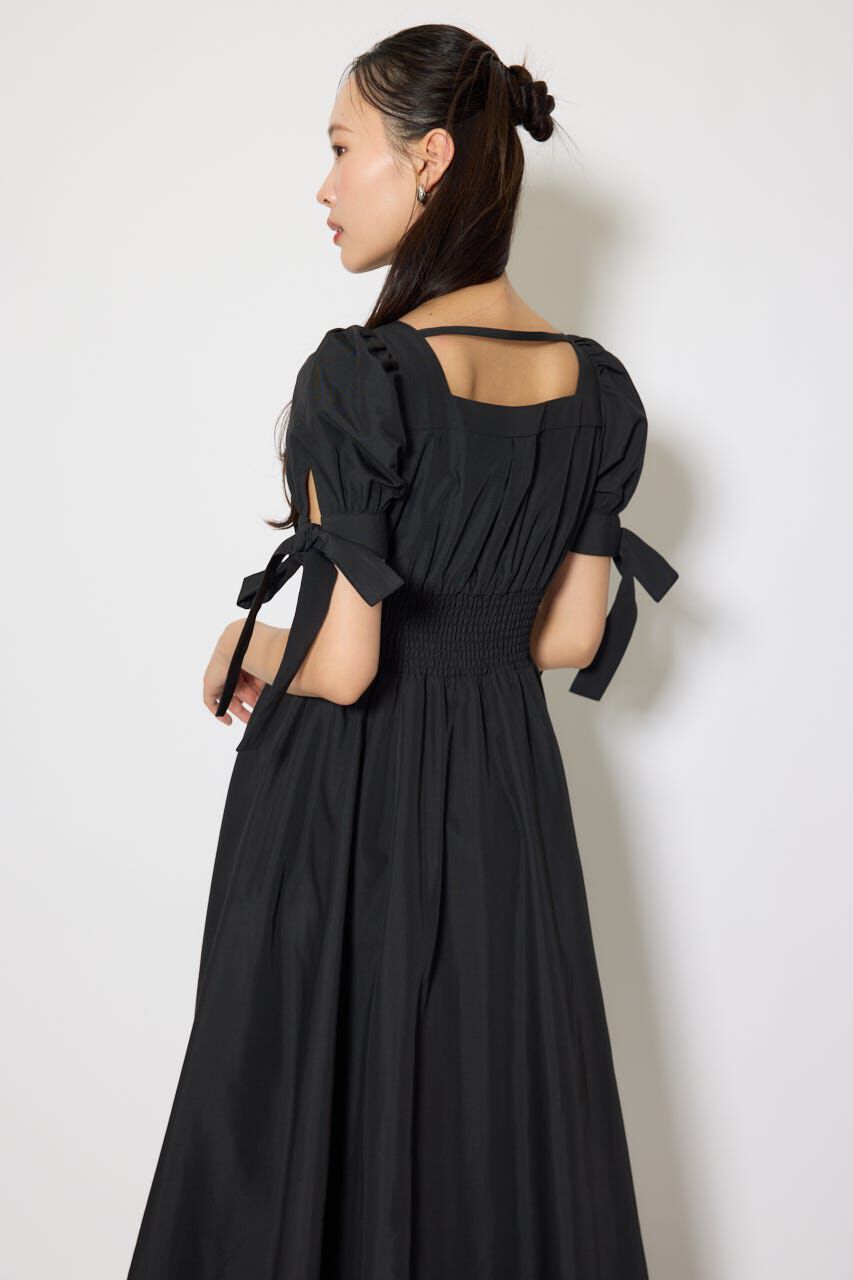 rienda「リボンスリーブフレアワンピース」|ワンピース|