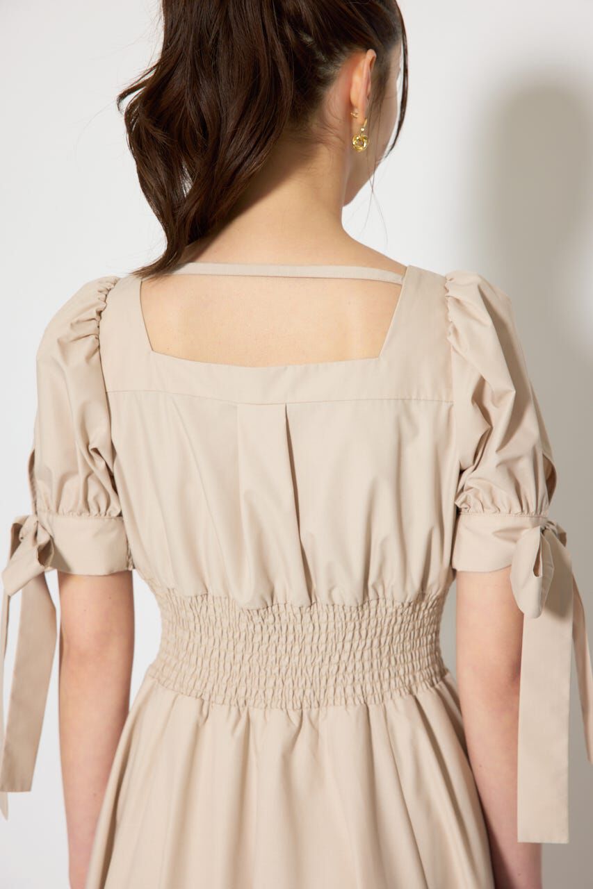 rienda「リボンスリーブフレアワンピース」|ワンピース|