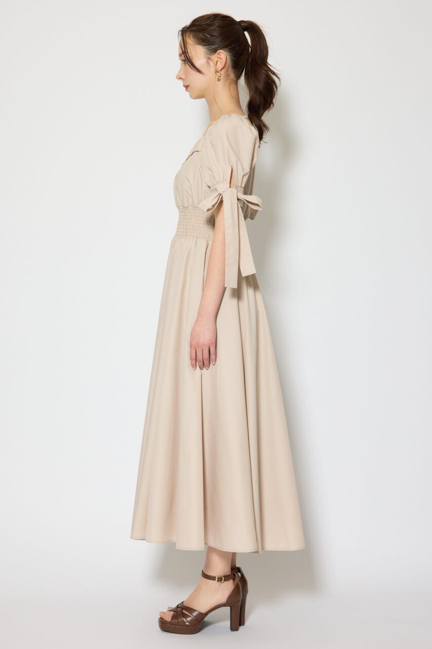 rienda「リボンスリーブフレアワンピース」|ワンピース|