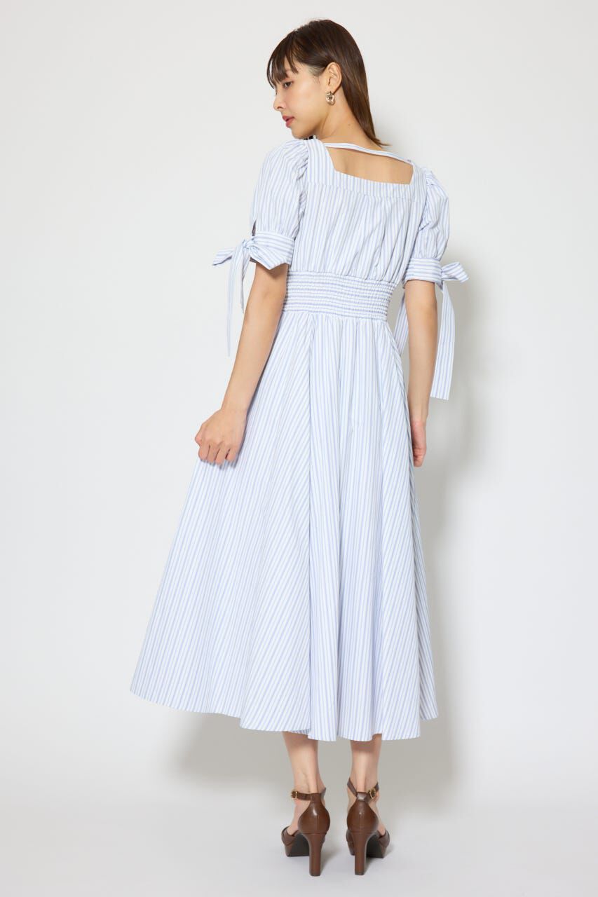 rienda「リボンスリーブフレアワンピース」|ワンピース|