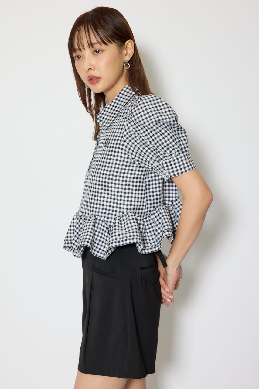 rienda「ボリュームフリルヘムブラウス」|シャツ・ブラウス|