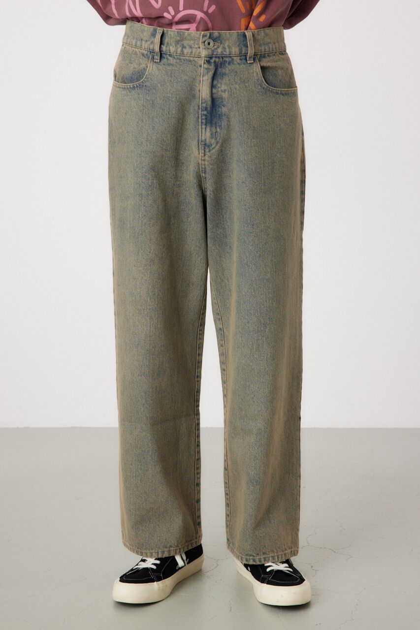 RODEO CROWNS「vintage wash ワイドデニムパンツ」|デニム|