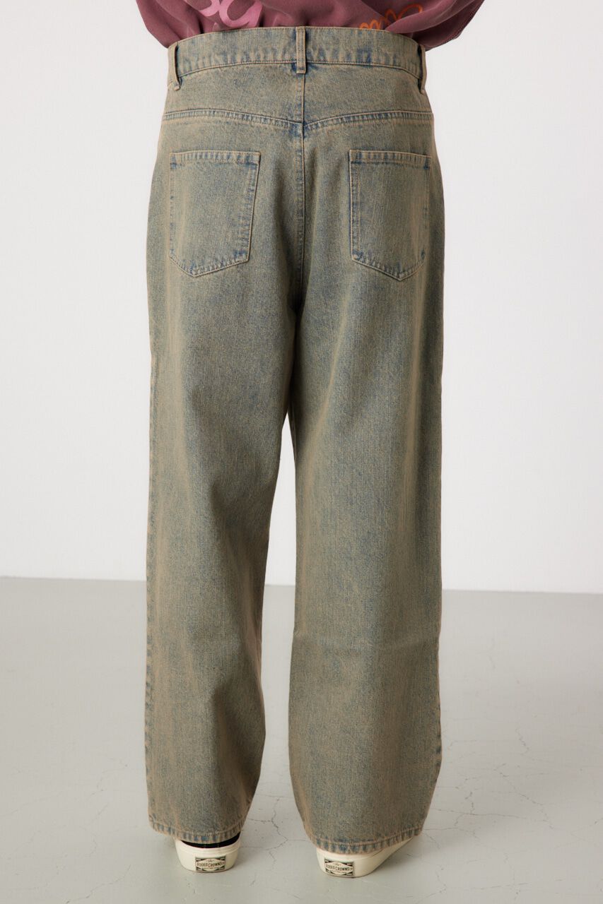 RODEO CROWNS「vintage wash ワイドデニムパンツ」|デニム|