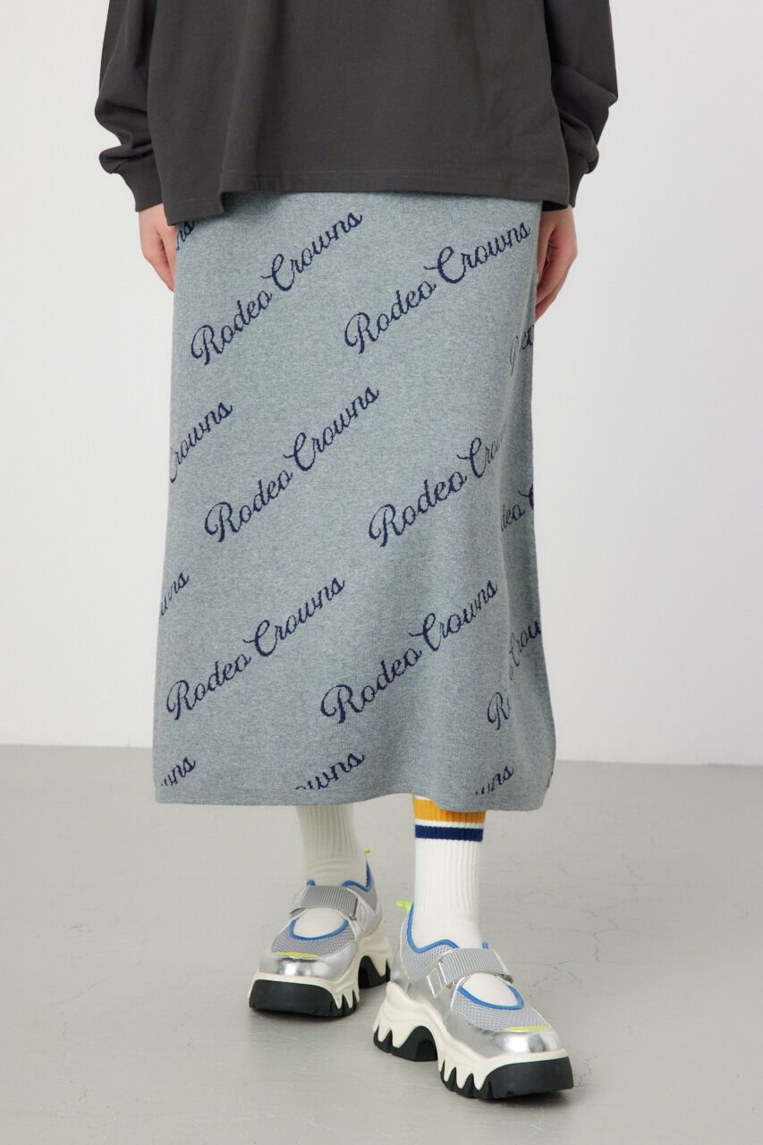 RODEO CROWNS「ロゴニットフレアスカート」|スカート|柄T.GRY5