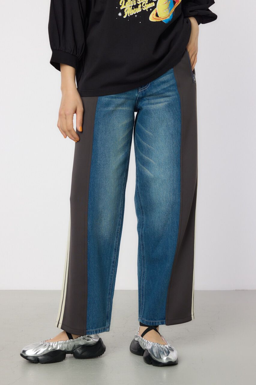 RODEO CROWNS「カスタムトラックデニムパンツ」|デニム|柄GRY5