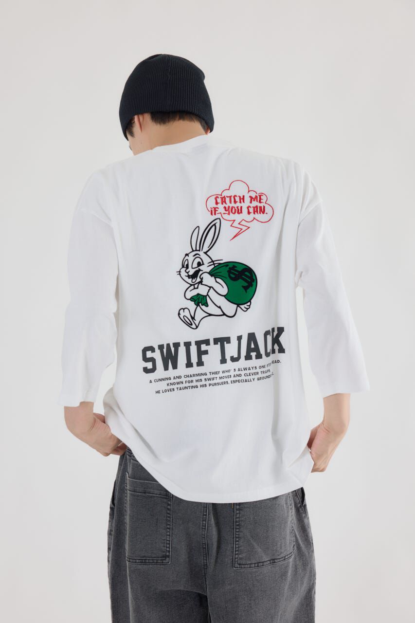 RODEO CROWNS「SWIFTJACK 7分袖Tシャツ」|Tシャツ・カットソー|WHT
