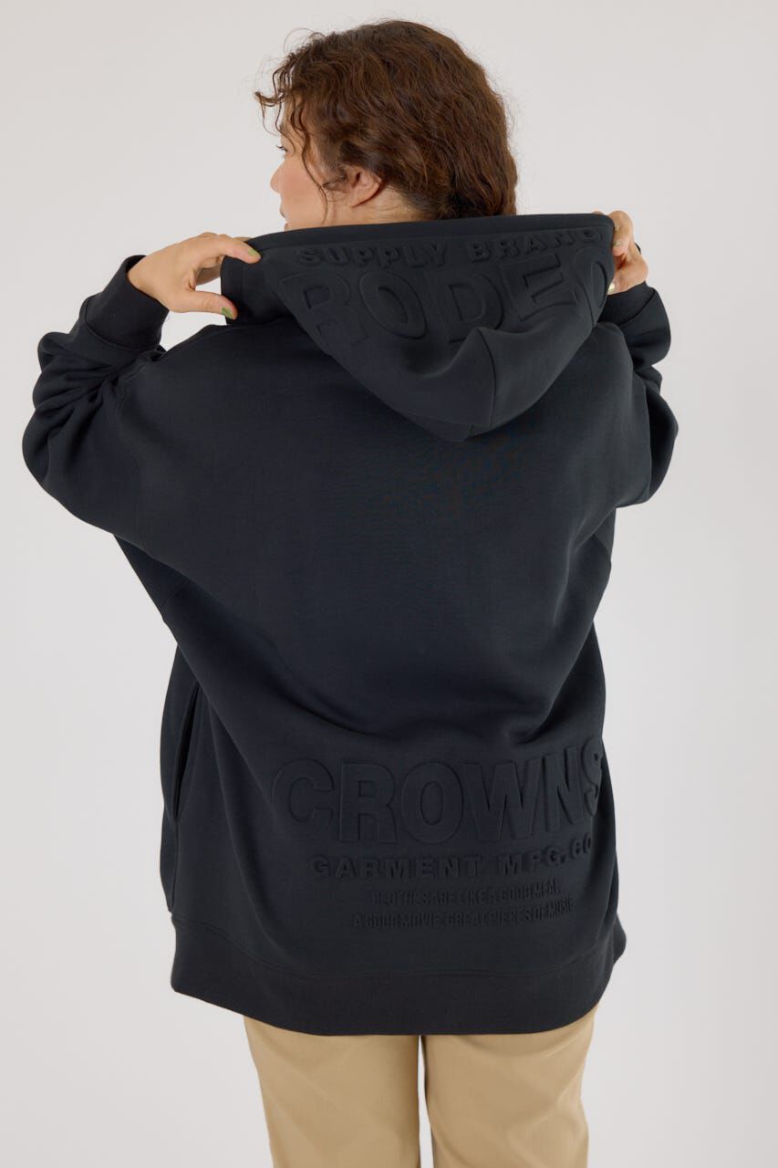 RODEO CROWNS「エンボスBIG ZIPパーカー」|パーカー|