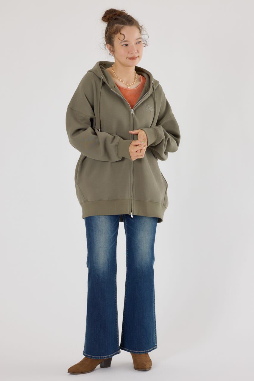 RODEO CROWNS「エンボスBIG ZIPパーカー」|パーカー|