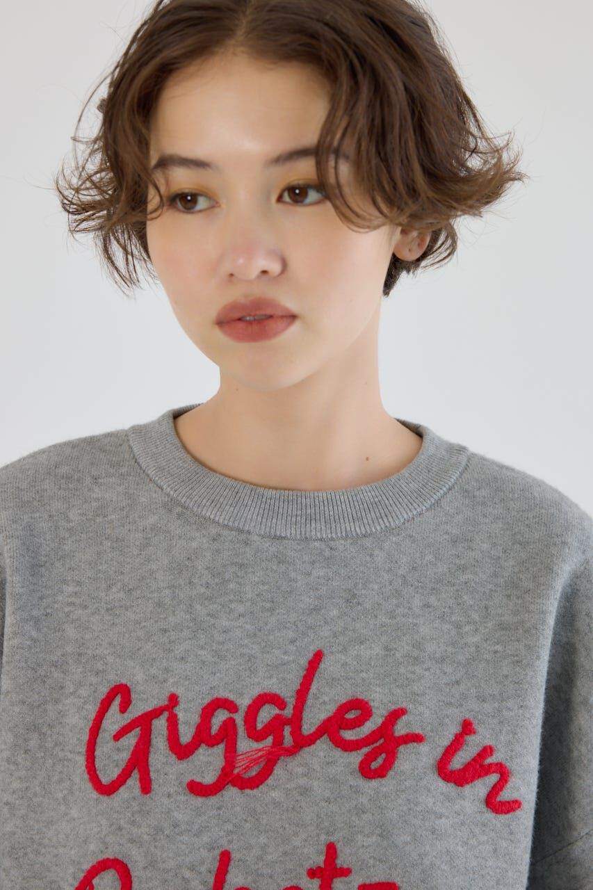 RODEO CROWNS「Frayed Lettering ニットトップス」|ニット・セーター|