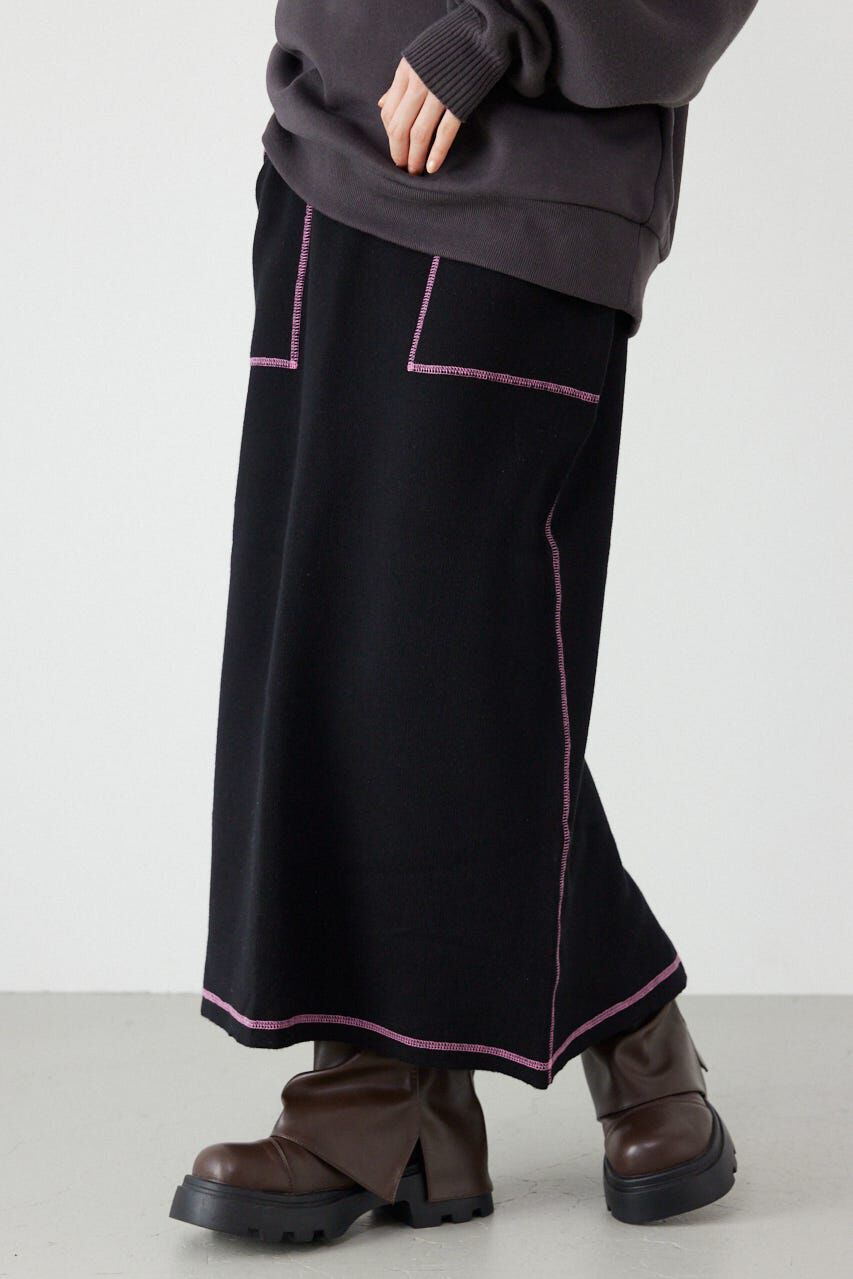 RODEO CROWNS「スウェットライクサイドステッチニットスカート」|スカート|