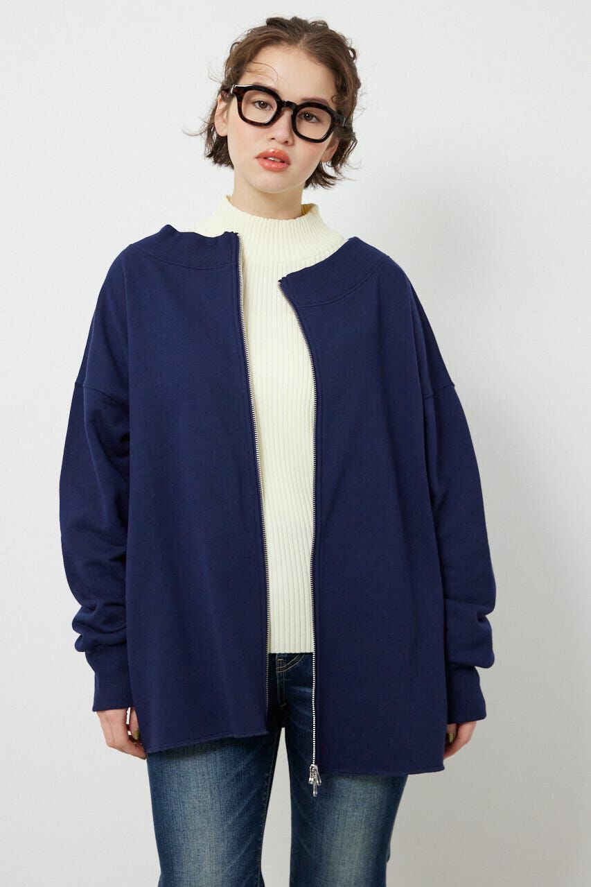 RODEO CROWNS「2WAYオフショルダージップトップス」|Tシャツ・カットソー|NVY