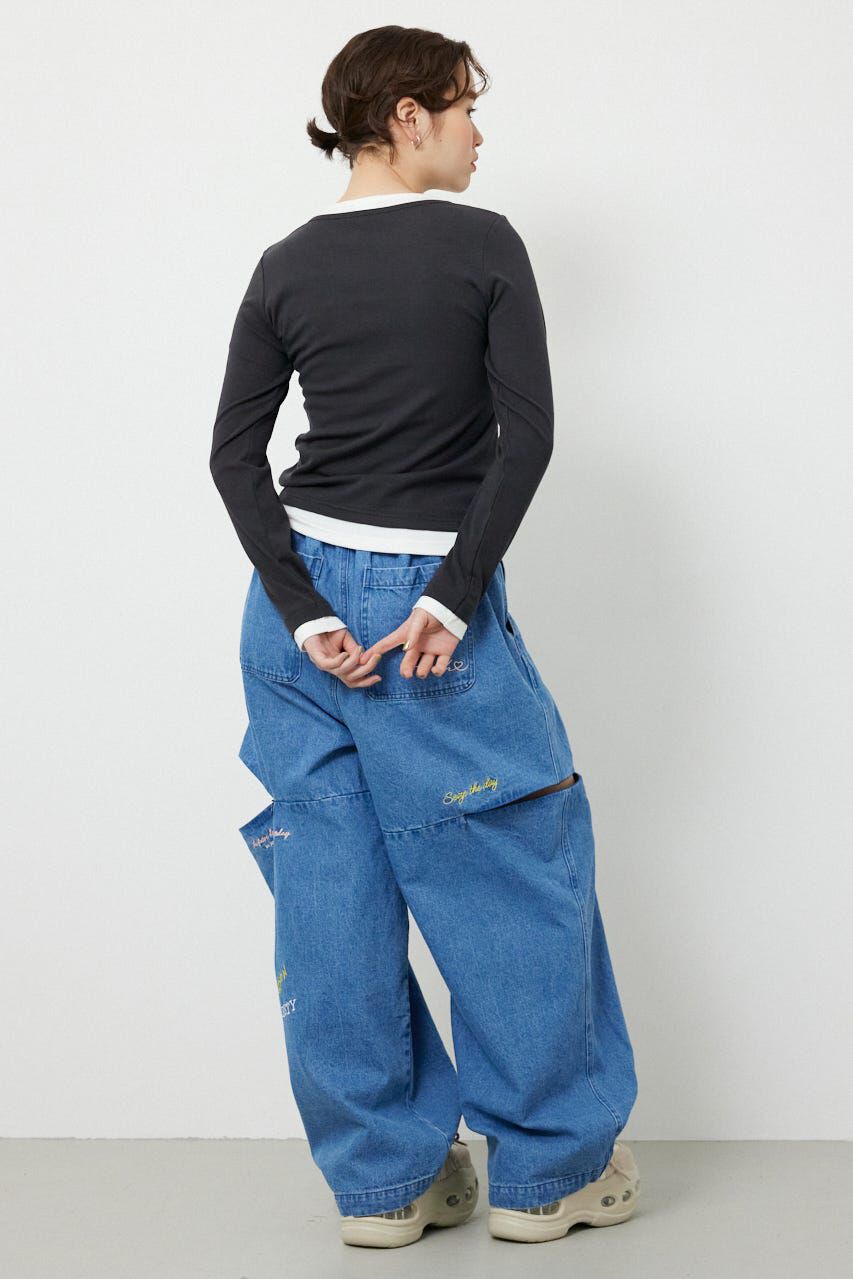 RODEO CROWNS「フェイクレイヤードヘンリーネックトップス」|Tシャツ・カットソー|