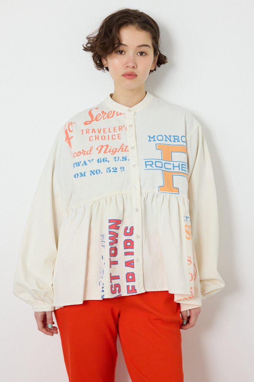 RODEO CROWNS「カスタムチュニックブラウス」|シャツ・ブラウス|柄WHT5