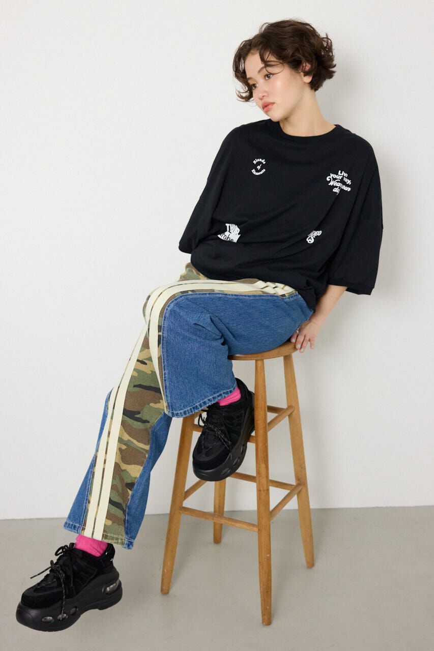 RODEO CROWNS「アソートパターン切り替えラインデニム」|その他|