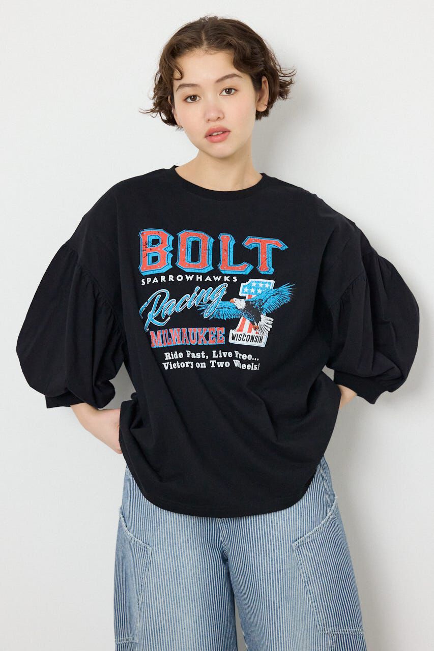 RODEO CROWNS「Various バルーンスリーブTシャツ」|Tシャツ・カットソー|BLK