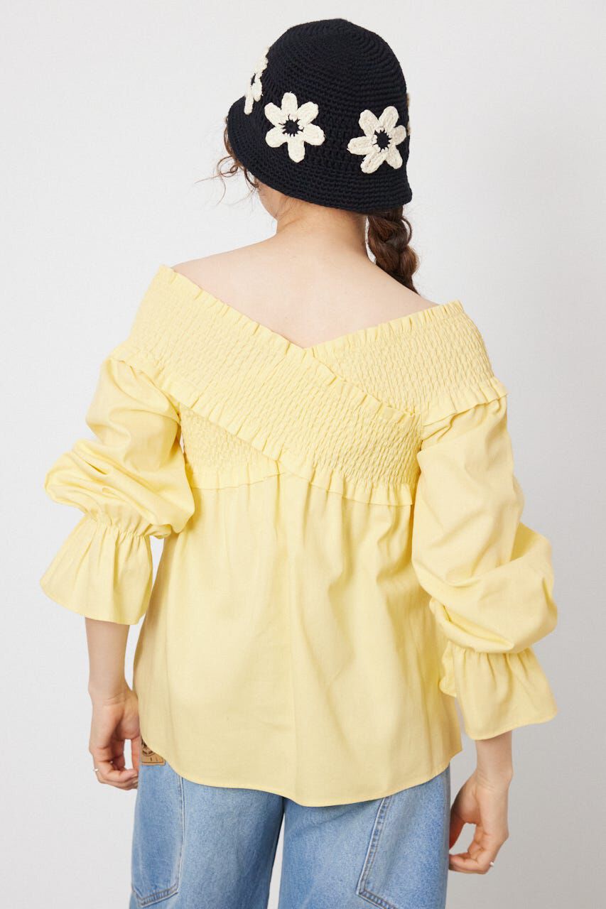 RODEO CROWNS「シャーリング2WAYトップス」|シャツ・ブラウス|