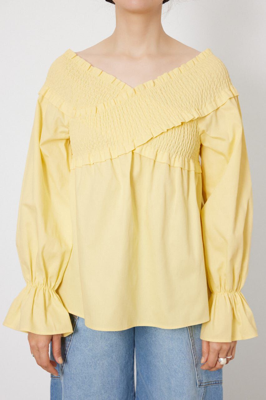 RODEO CROWNS「シャーリング2WAYトップス」|シャツ・ブラウス|