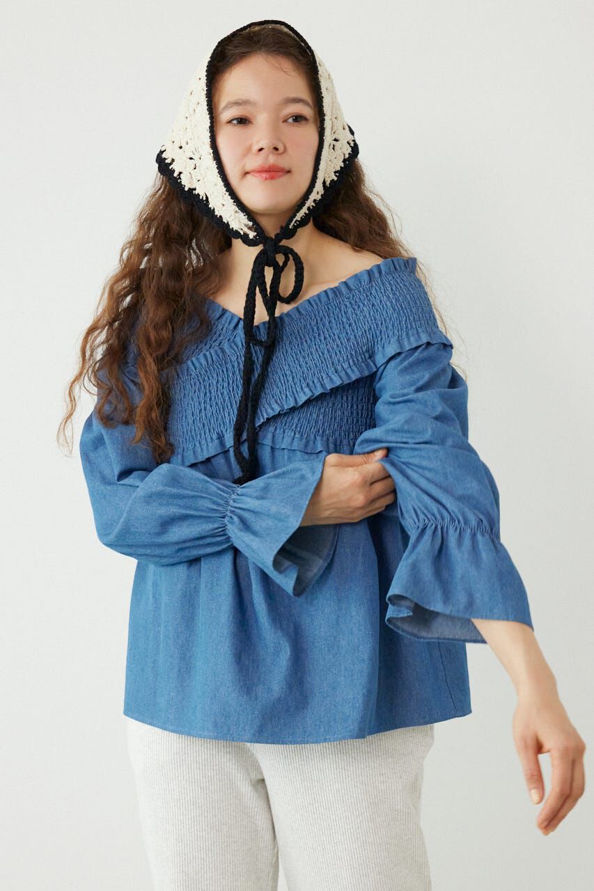 RODEO CROWNS「シャーリング2WAYトップス」|シャツ・ブラウス|