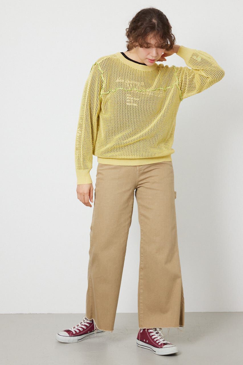 RODEO CROWNS「前後2WAYメローニットトップス」|ニット・セーター|