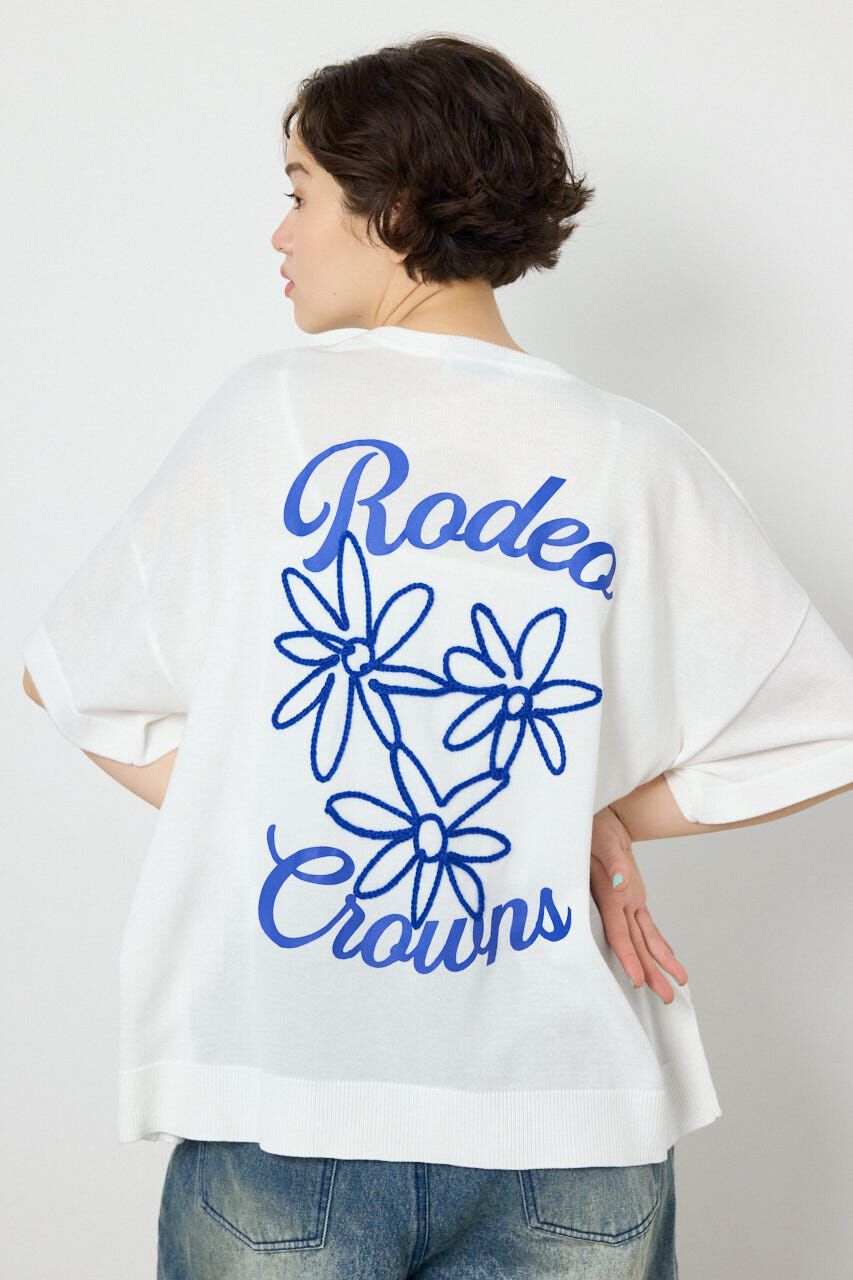 RODEO CROWNS「フラワーロゴニットトップス」|ニット・セーター|