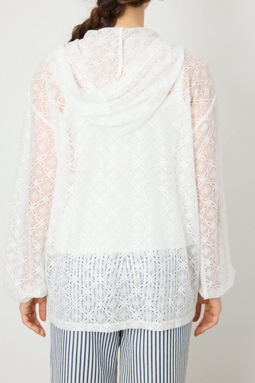 RODEO CROWNS「メッシュフーディカーディガン」|カーディガン|