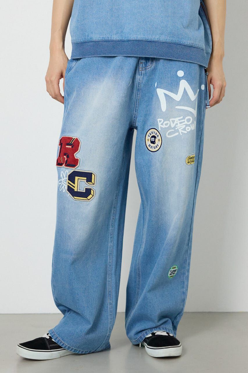 RODEO CROWNS「バラエティーデニムパンツ」|デニム|L/BLU1