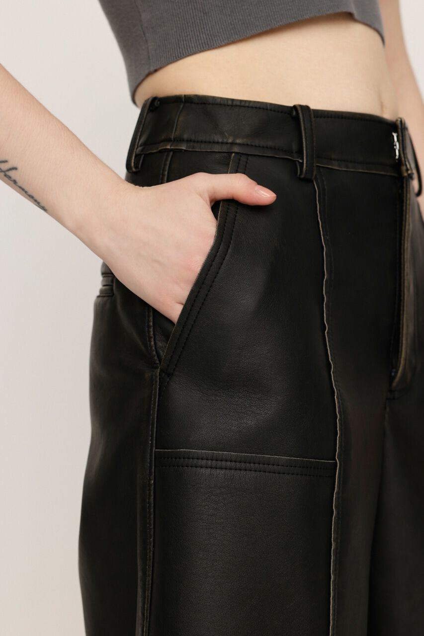 SLY「VINTAGE F／LEATHER パンツ」|その他|