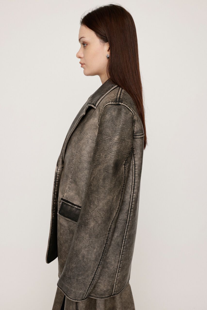 SLY「VINTAGE F／LEATHER TAILORED ジャケット」|その他|