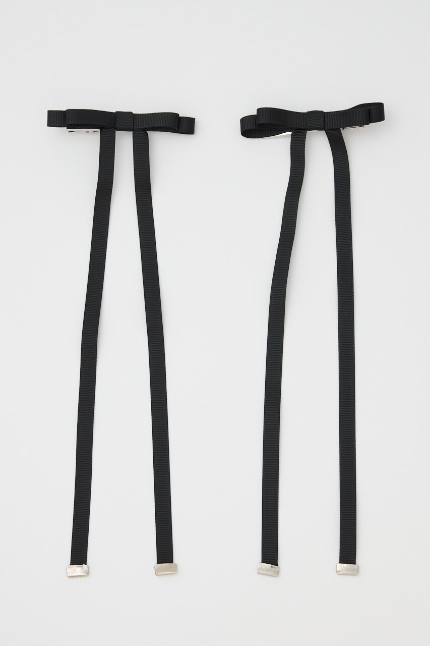 SLY「RIBBON HAIR PIN SET」|その他|BLK