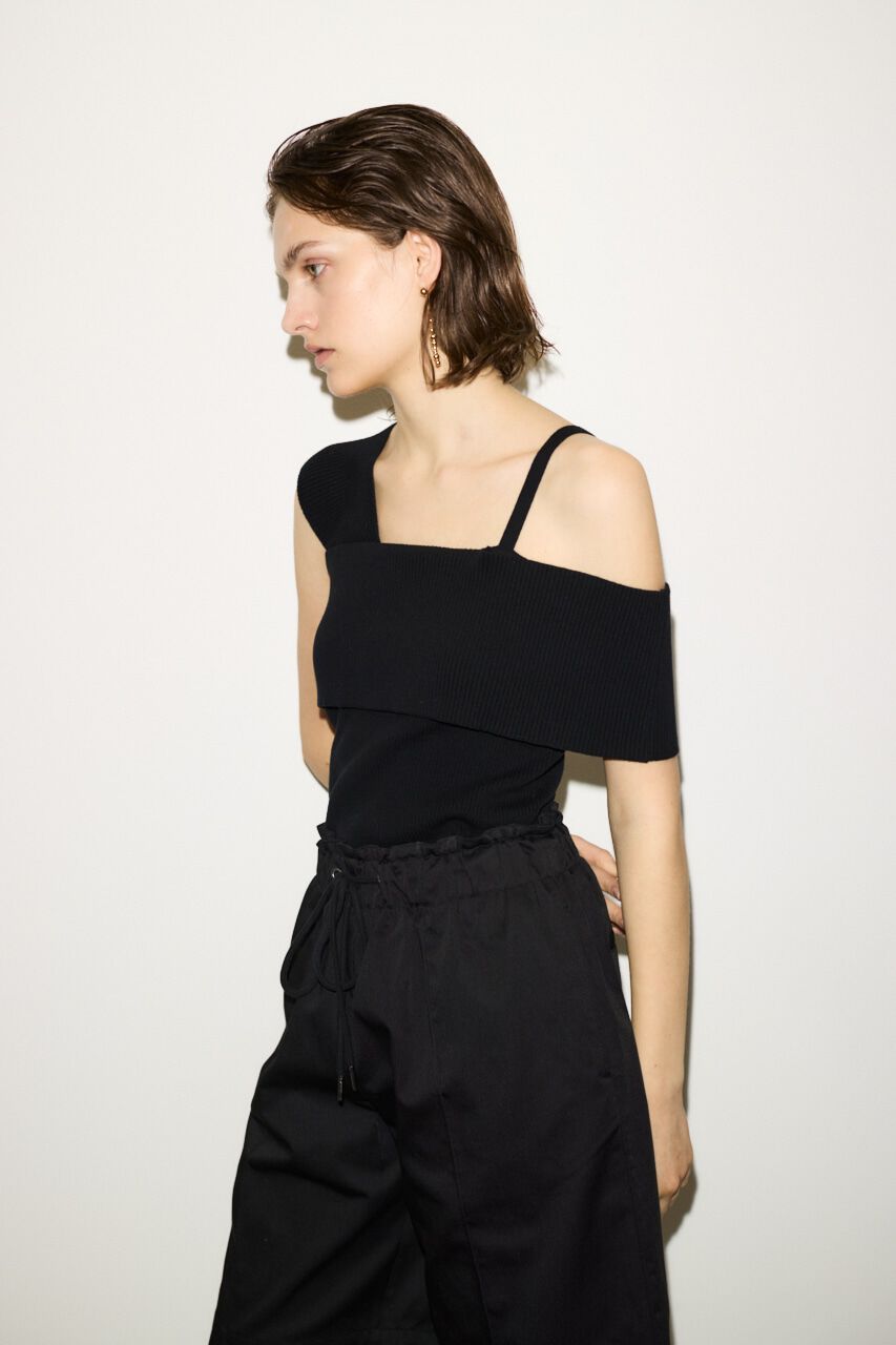SLY「ASYMMETRY RIB トップス」|タンクトップ|