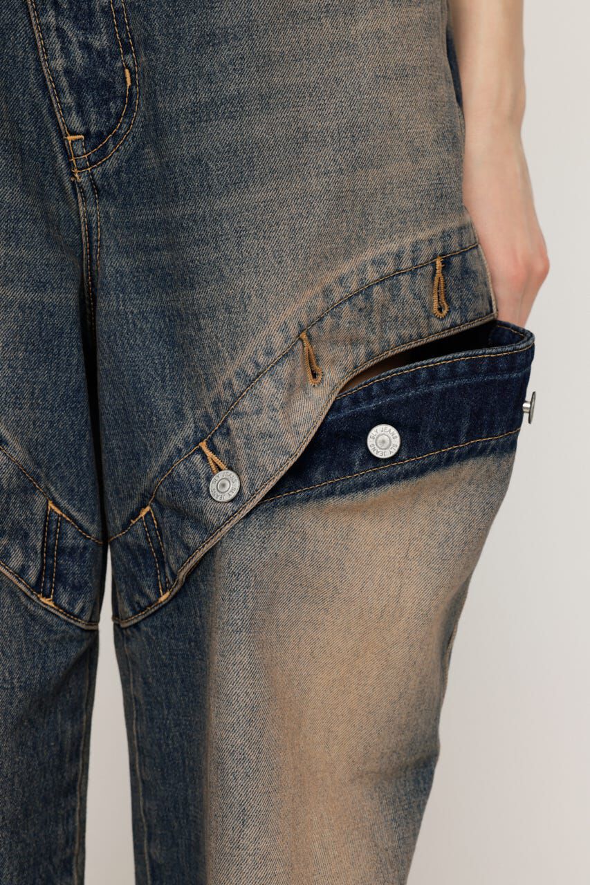 SLY「J／W SIDE OPEN STRAIGHT パンツ」|デニム|