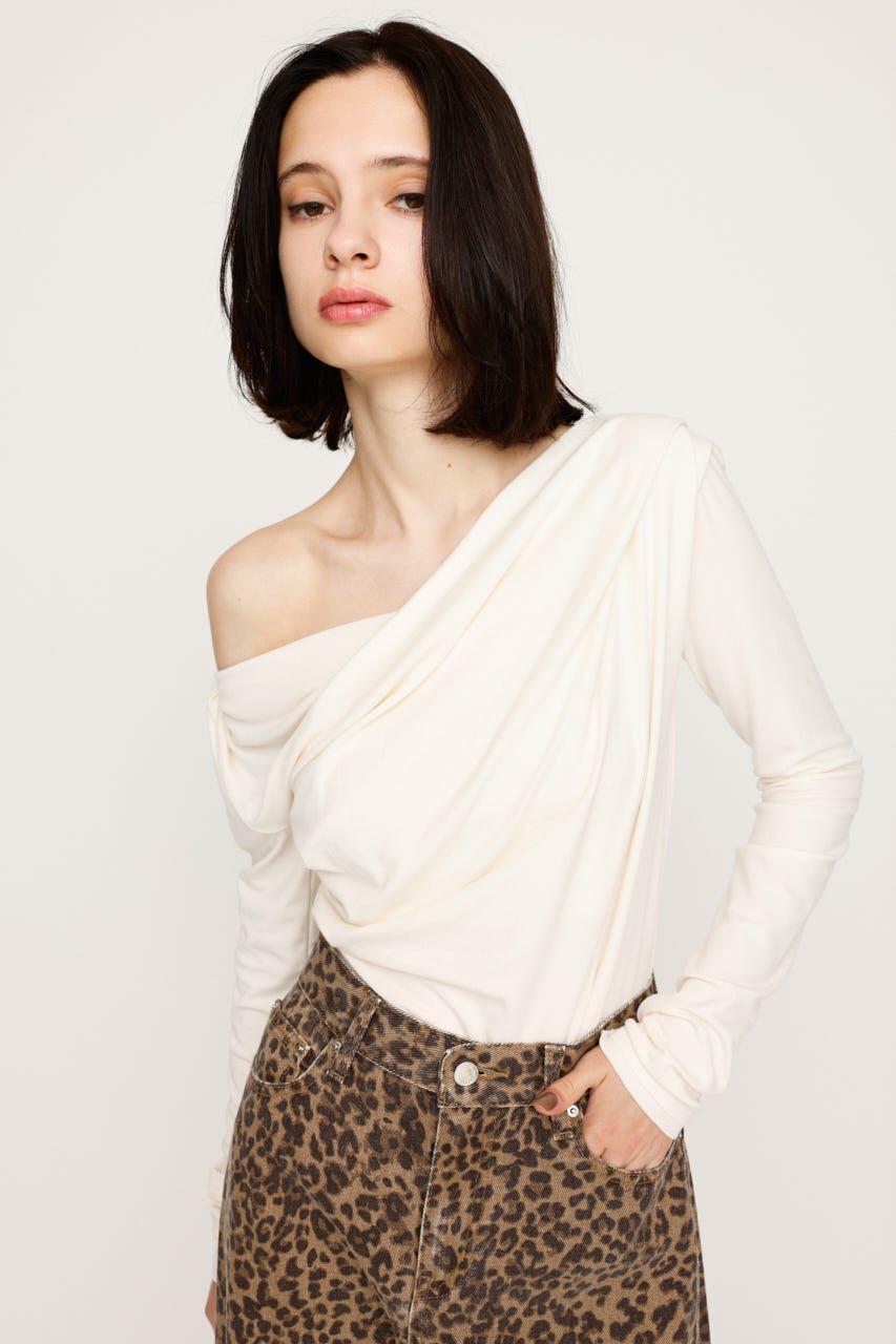 SLY「OFF SHOULDER CUT トップス」|Tシャツ・カットソー|