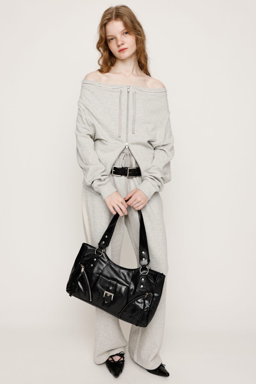 SLY「OFF SHOULDER SWEAT トップス」|パーカー|