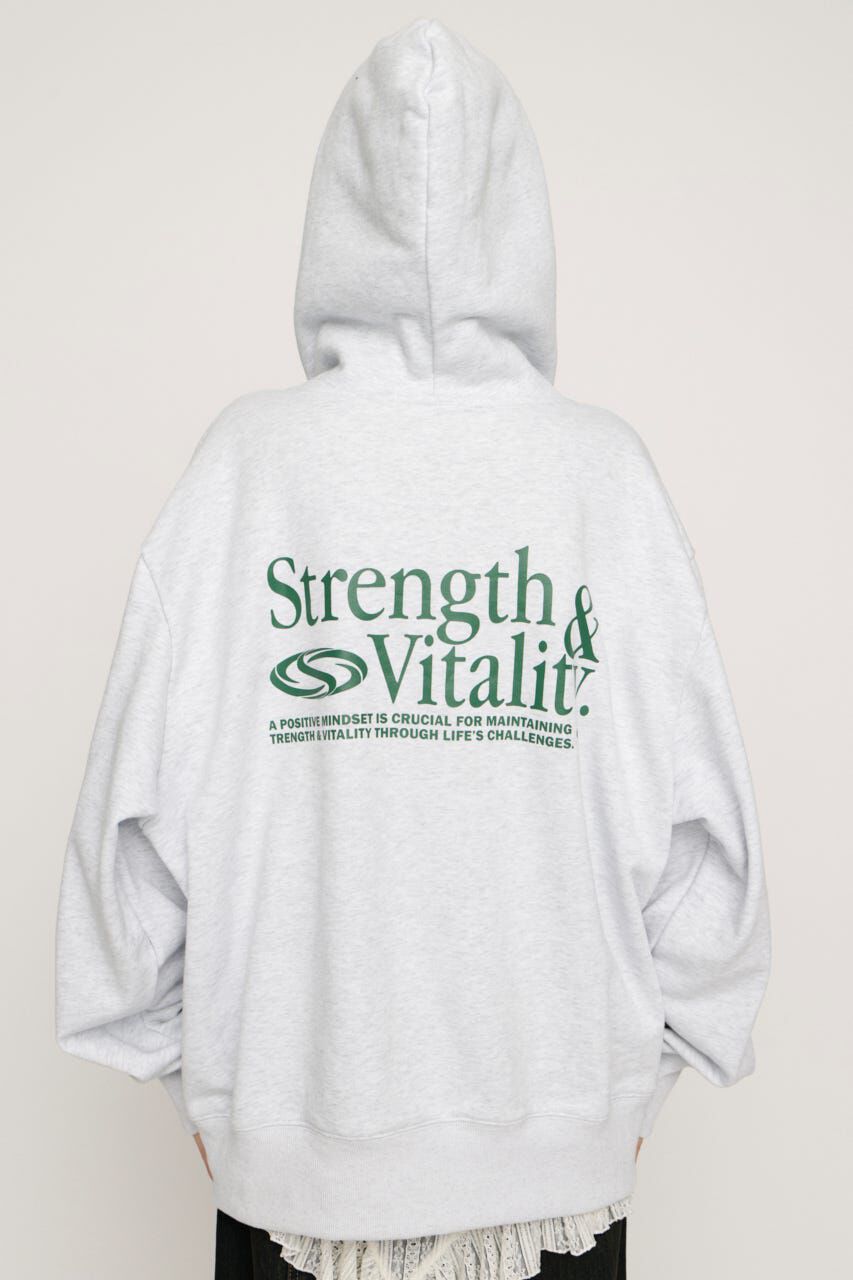 SLY「PRINT OVER HOODIE」|パーカー|