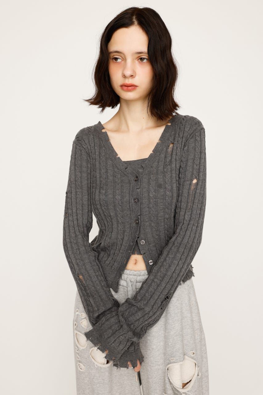 SLY「V／N CRASH 2P トップス」|ニット・セーター|