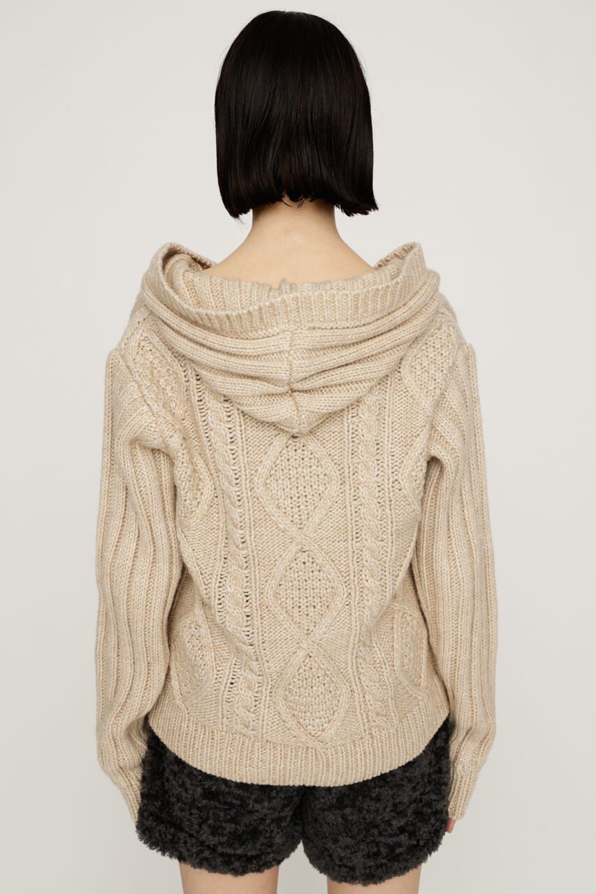 SLY「TOGGLE BUTTON CABLE KNIT カーディガン」|カーディガン|