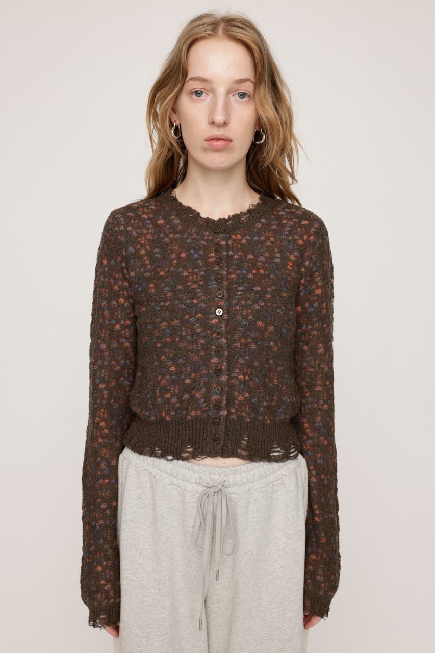 SLY「TWIN BLOOM KNIT カーディガン」|カーディガン|