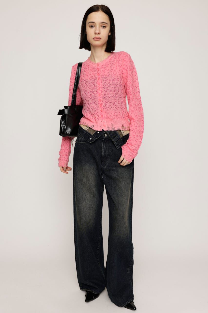 SLY「TWIN BLOOM KNIT カーディガン」|カーディガン|