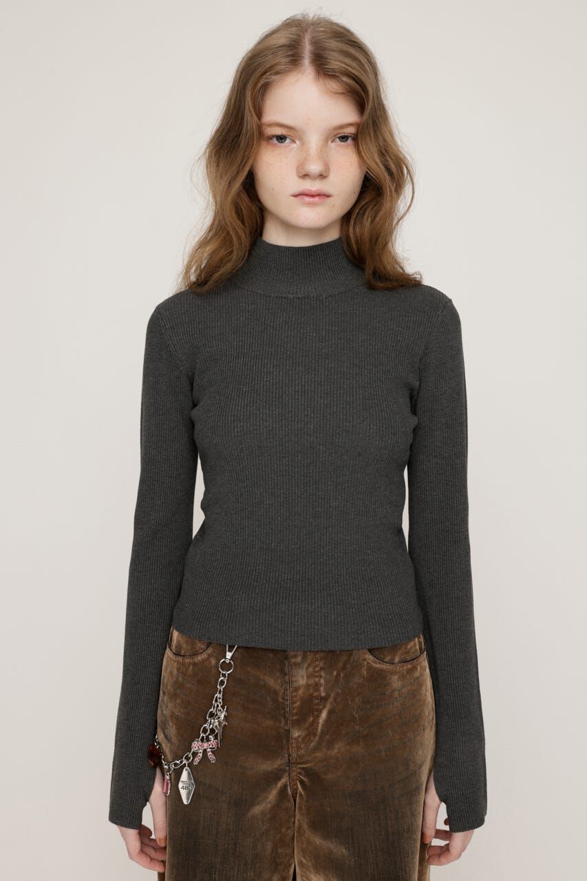 SLY「BASIC HG RIB H／N トップス」|ニット・セーター|