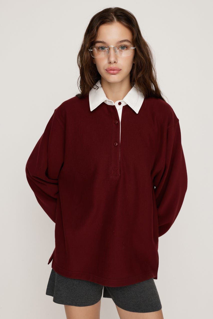 SLY「SW RUGGER シャツ」|Tシャツ・カットソー|D/RED3