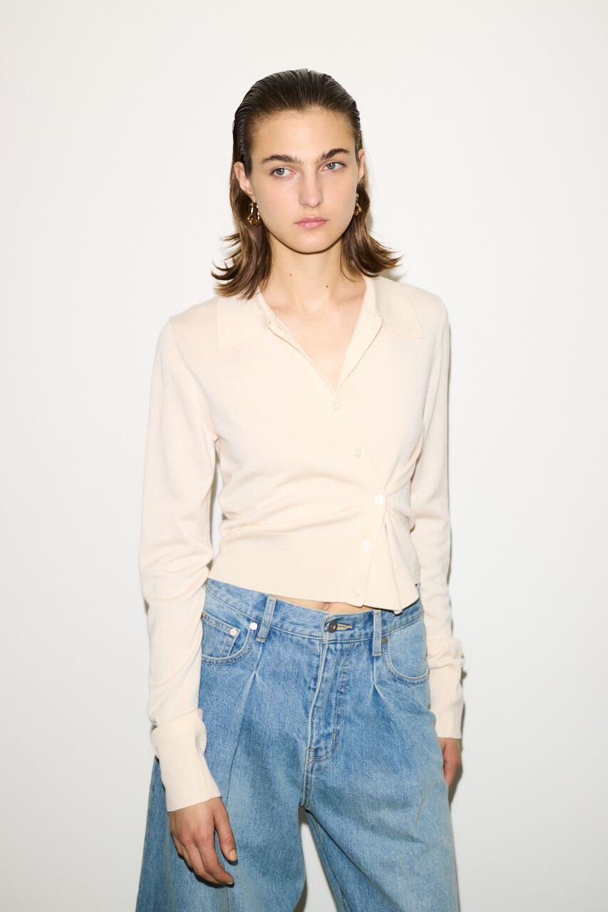 SLY「KNIT POLO 2WAY HG カーディガン」|カーディガン|