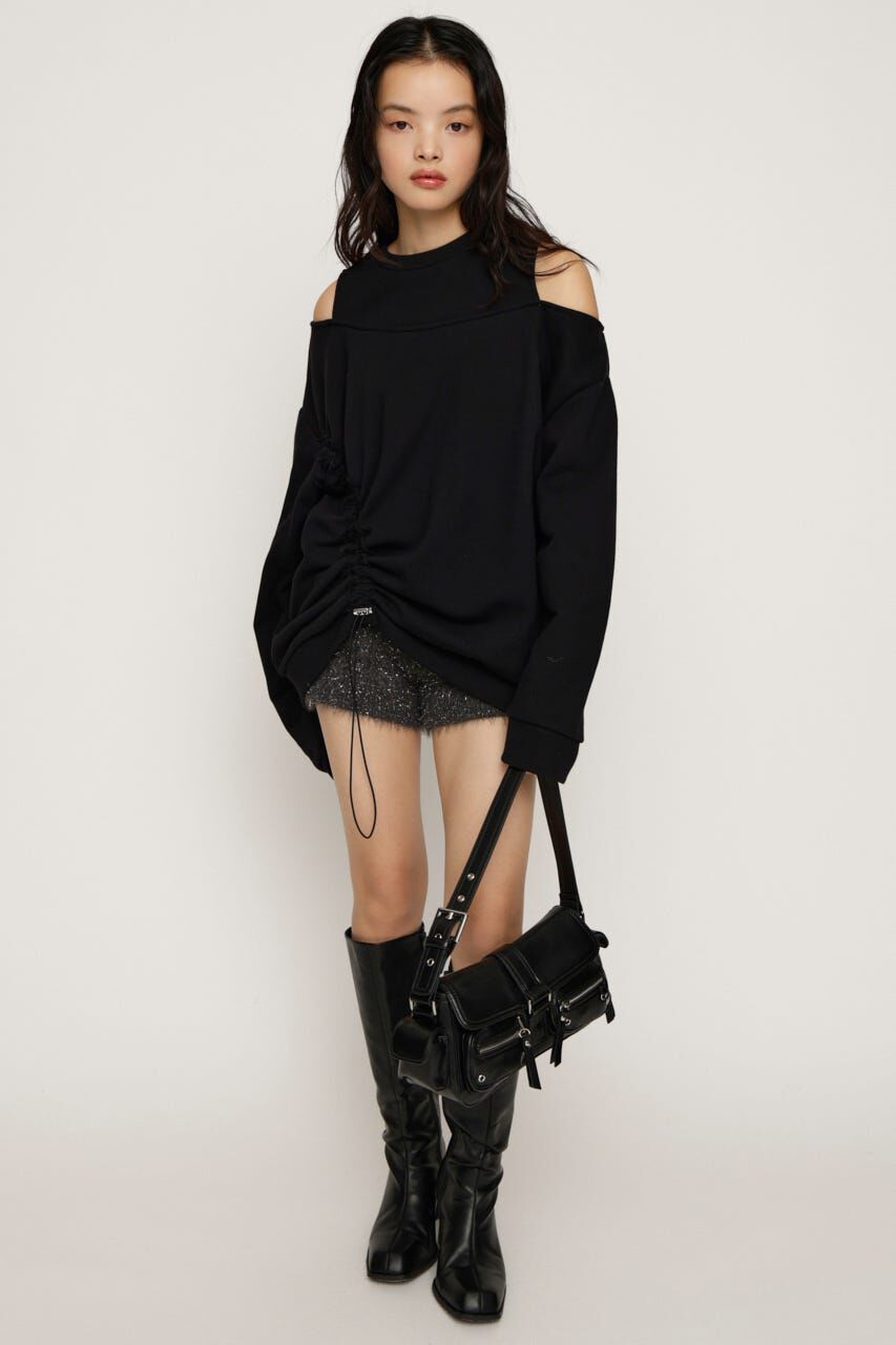 SLY「OPEN SHOULDER SW トップス」|パーカー|