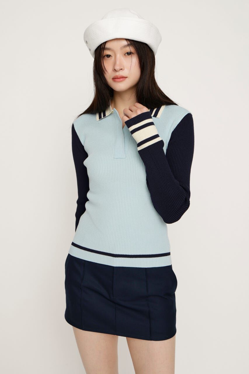 SLY「BICOLOR KNIT トップス」|ニット・セーター|