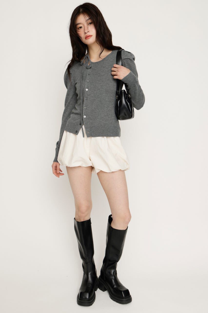 SLY「CURVE RIBBON HG PUFF トップス」|ニット・セーター|