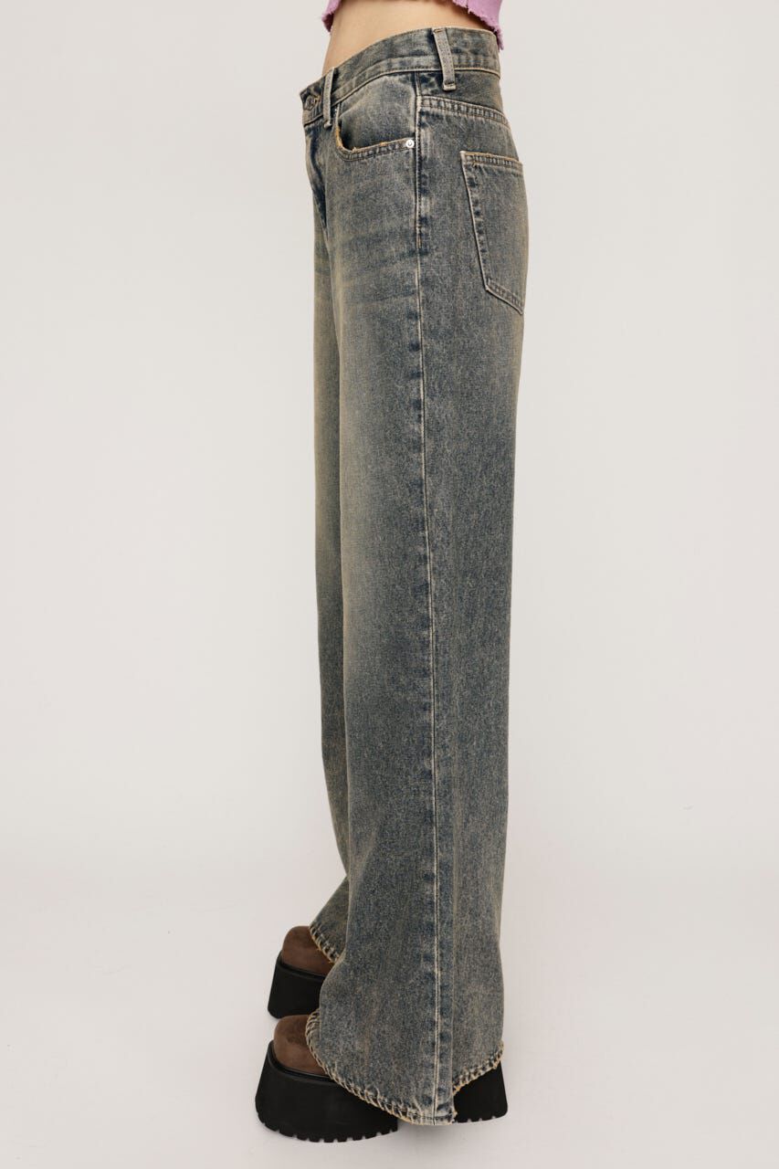 SLY「L／W WIDE FLARE パンツ」|デニム|