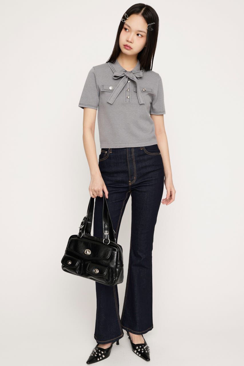 SLY「HW FLARE PT WITH ROICA（R）EF」|デニム|