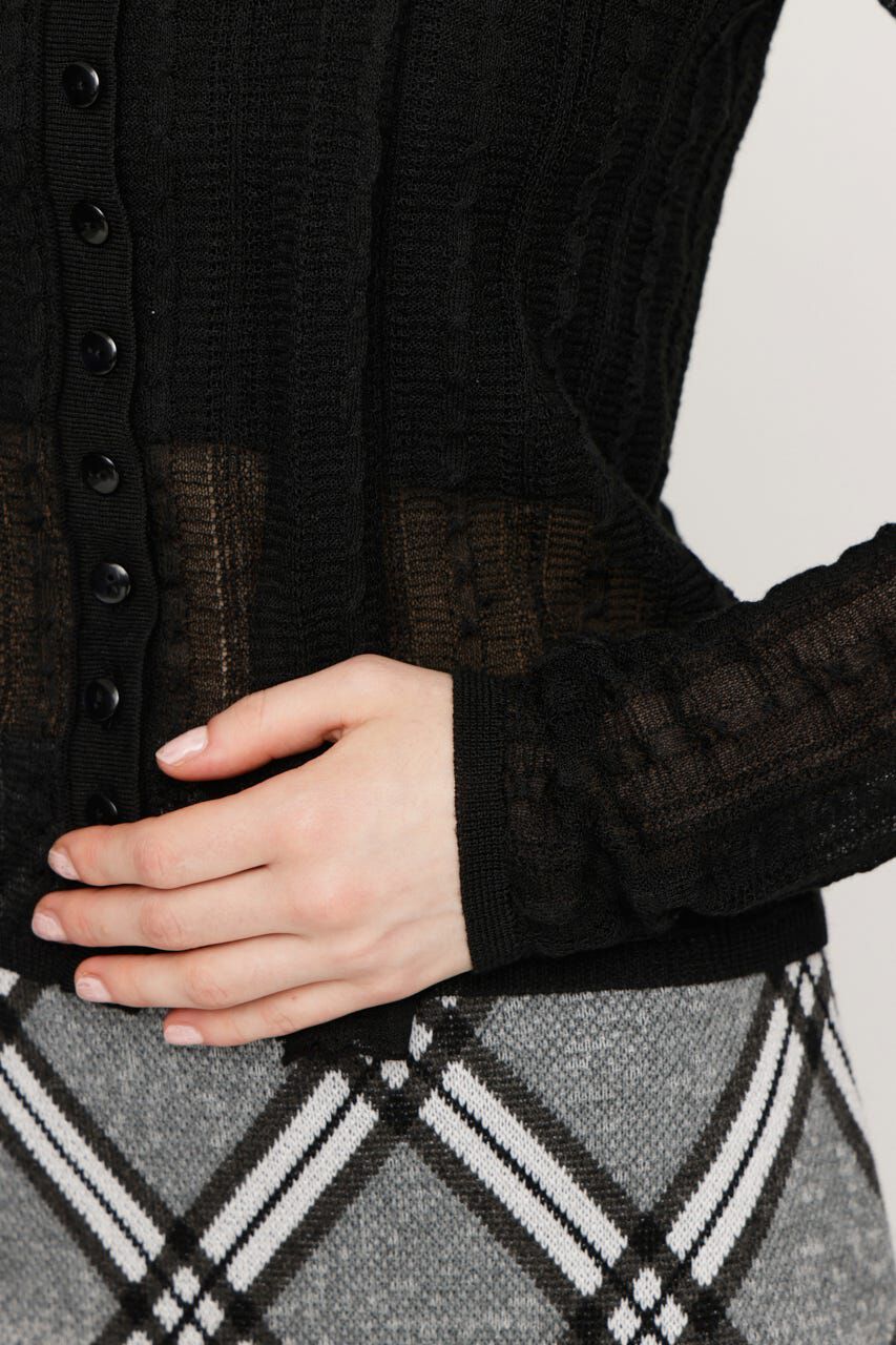 SLY「TIE RIBBON KNIT トップス」|ニット・セーター|